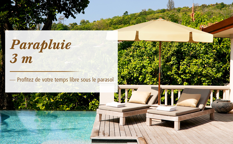 Costway-Parasol-Kantel-300CM-met-Slinger-Anti-UV-Zonbescherming-Canvas-Polyester-Waterdicht-Beige