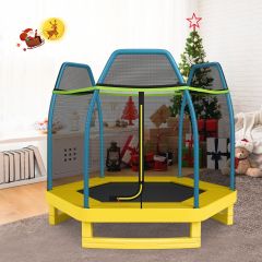 trampoline pour enfants avec filet de sécurité