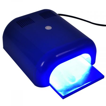 Costway LED UV Nail Lampe Séchoir à Ongles 36W avec 4 tubes UV Nail Lampes de 3 minuteries Rapidement à Sec lumière UV Gel Polish Sèche