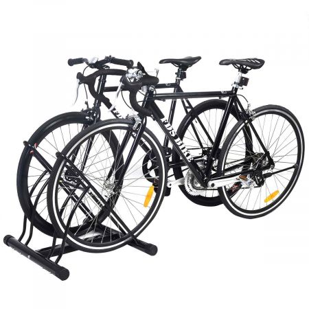 Vélo support Râtelier Familial Pancher de Vélo Mur Rack Stockage Verrouillage pour 2 Vélos Support Garage 