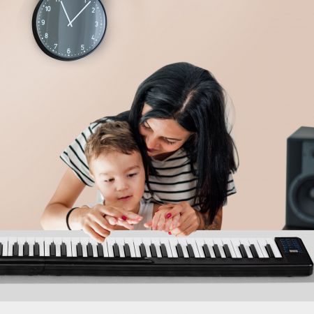 Piano Numérique Portable 88 Touches avec Fonction Bluetooth Filtres Clavier Électronique Dynamiques Réglables