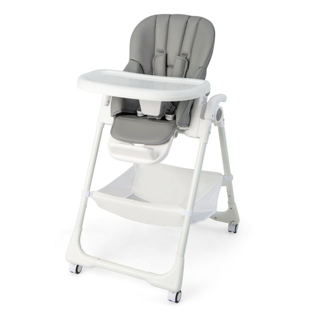 Costway Chaise Haute Bébé Convertible 3 En 1 Avec Hauteur Réglable,chaise  De Repos Bébé Evolutive Avec Repose-pieds