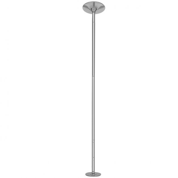 Barre de Pole Dance chromée rotative réglable en hauteur