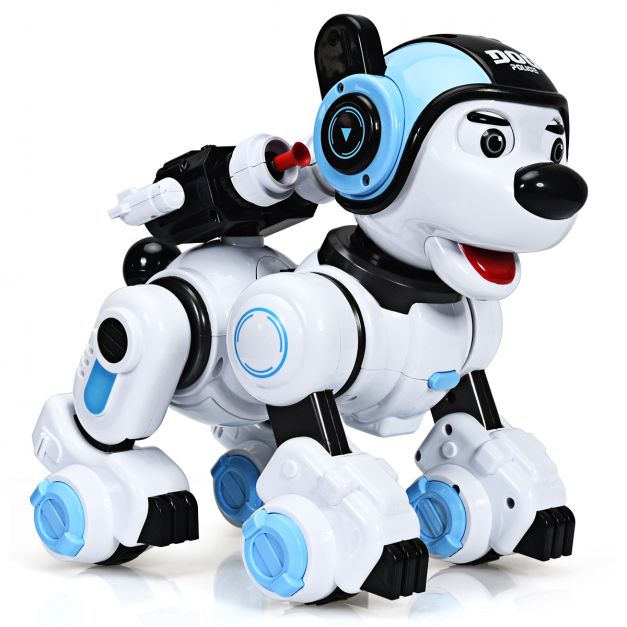 Top Race Jouet robot télécommandé pour enfants, danse interactive intelligente pour battre le robot chiot, se comporte comme des vrais chiens, jouet cadeau pour filles Top Race Jouet robot télécommandé pour enfants, danse interactive intelligente pour battre le robot chiot, se comporte comme des vrais chiens, jouet cadeau pour filles
