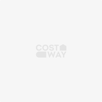 Costway Meuble de Rangement avec Deux Tiroir pour Cuisine Salle de Bains 16 x 48 x 58 CM MDF Blanc/Noir